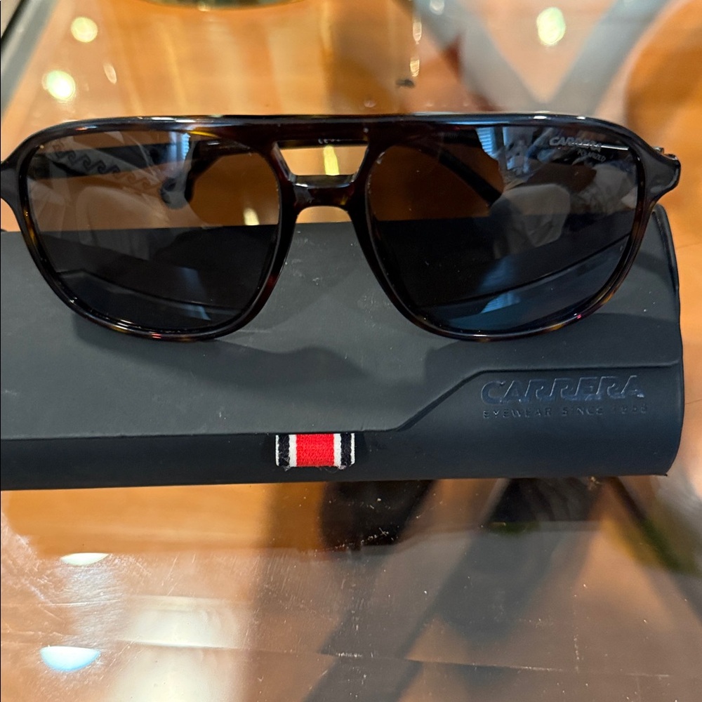 Carrera Dark Brown Aviator Sunglasses